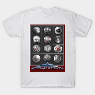 CLASSIC CAR CHROME HUBCAP COLLECTION T-Shirt